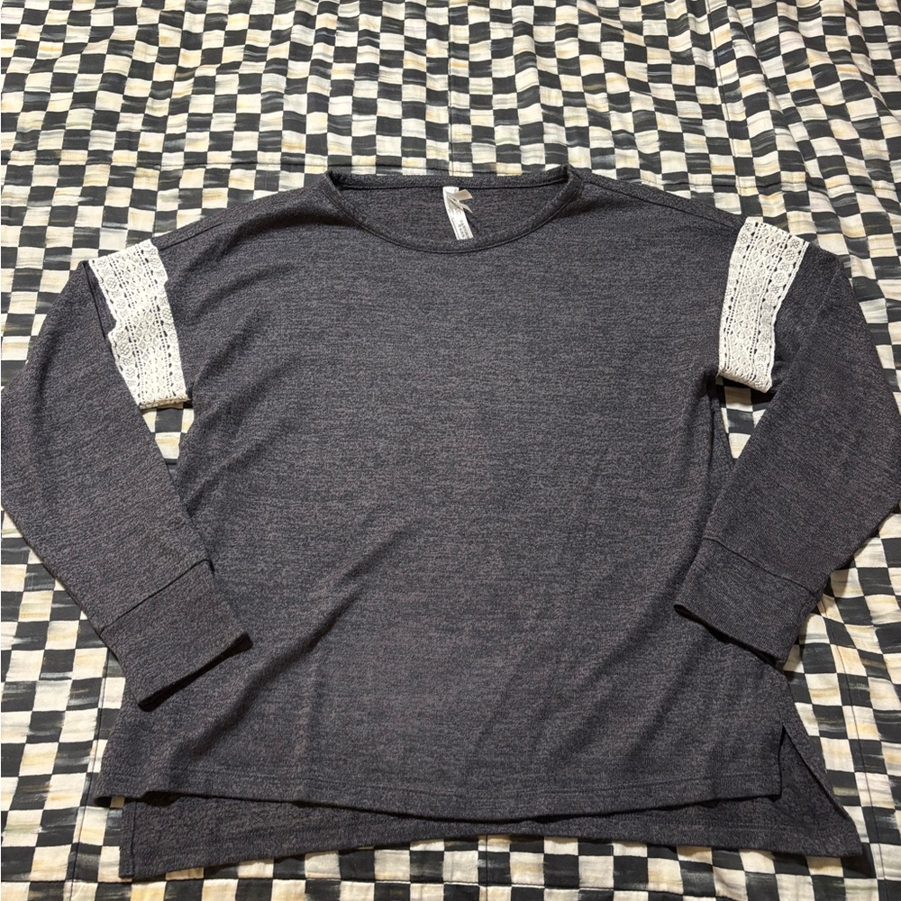Flora Nikrooz Charcoal Knit Top